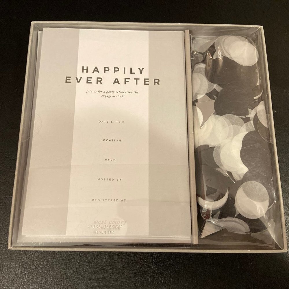 ⭐4 FOR $20⭐ Happily Ever After Engagement Party Invite Pack - NWT